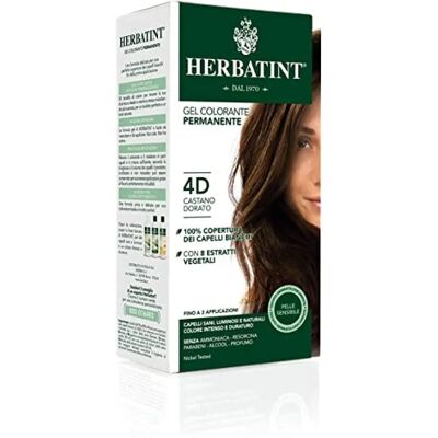 Herbatint Castaño Dorado Sin Amoníaco Tinte Capilar - 4D Herbatint Castaño Dorado Sin Amoníaco Tinte Capilar - 4D