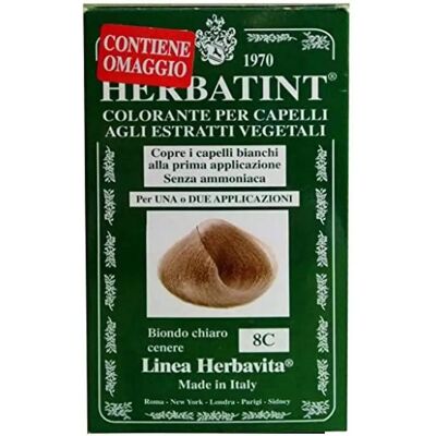 Novavis Organic Light Blonde Ash Hair Dye - 8C Novavis Organic Light Blonde Ash Hair Dye - 8C