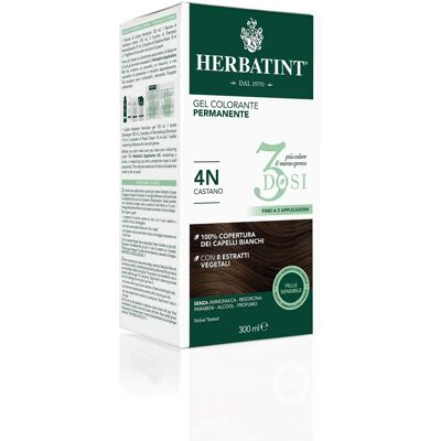 Herbatint 4N Braun - Permanente Gel-Haarfarbe Herbatint 4N Braun - Permanente Gel-Haarfarbe