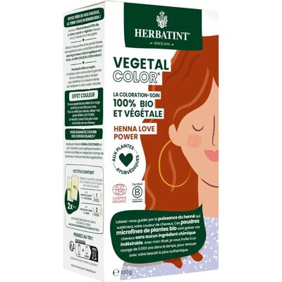 Coloration Végétale Herbatint Henna Love Power Bio - 2x50g - Publicité Coloration Végétale Herbatint Henna Love Power Bio - 2x50g - Publicité