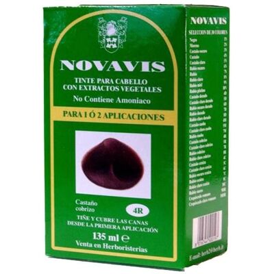 Tinte Castaño Cobrizo Novavis - 135ml - Sin Amoníaco Tinte Castaño Cobrizo Novavis - 135ml - Sin Amoníaco