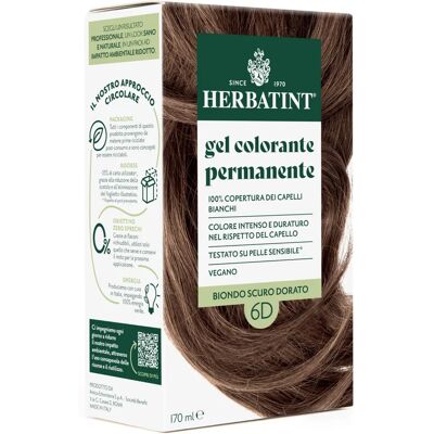 Herbatint 6D Biondo Scuro Dorato Dauerhafte Haarfarbe Herbatint 6D Biondo Scuro Dorato Dauerhafte Haarfarbe