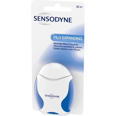 Filo interdentale Sensodyne Menta - Espandente 30m - Protegge gengive Filo interdentale Sensodyne Menta - Espandente 30m - Protegge gengive