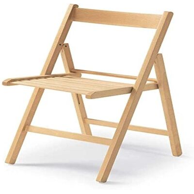 Silla Plegable de Madera Natural - Silla Plegable Silla Plegable de Madera Natural - Silla Plegable