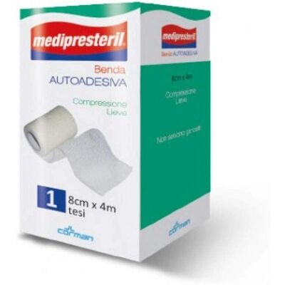 Corman Medipresteril Benda Elastica - Compressione Moderata 15cm x 4,5m Corman Medipresteril Benda Elastica - Compressione Moderata 15cm x 4,5m