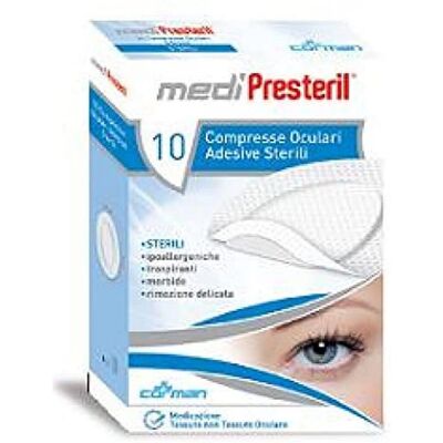 Corman Spa Medipresteril Garza Oculare - 6,5x9,5cm - 10 pezzi Corman Spa Medipresteril Garza Oculare - 6,5x9,5cm - 10 pezzi