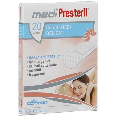 Medi Presteril - Cerotti sterili - 7x2cm, 20 pezzi - Cura delle ferite Medi Presteril - Cerotti sterili - 7x2cm, 20 pezzi - Cura delle ferite
