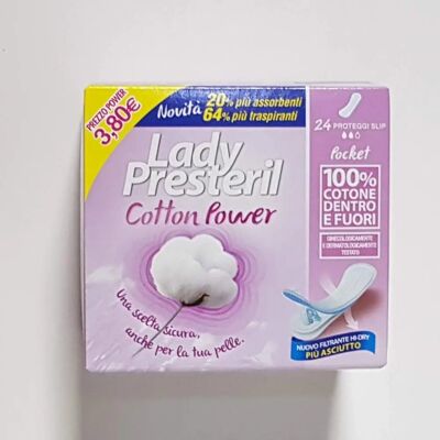 Corman Spa Lady Presteril - Potere di Cotone - 24 pezzi Corman Spa Lady Presteril - Potere di Cotone - 24 pezzi