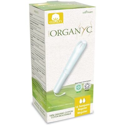 Organyc Organic Cotton Regular Tampons - 16 pcs Organyc Organic Cotton Regular Tampons - 16 pcs