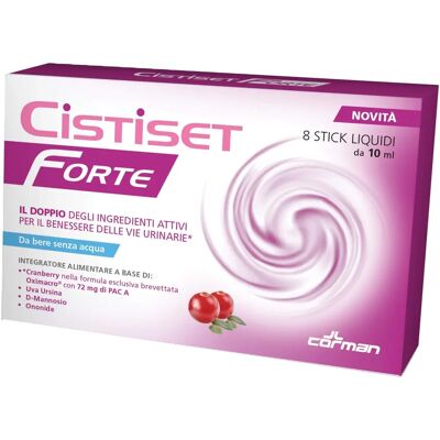 Corman Spa Cistiset Forte - Integratore per il benessere urinario - 8 Stick Corman Spa Cistiset Forte - Integratore per il benessere urinario - 8 Stick