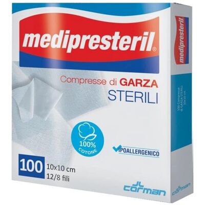 Corman Spa Medipresteril Garza Compressa - Gaze Mediche 10x10cm Corman Spa Medipresteril Garza Compressa - Gaze Mediche 10x10cm