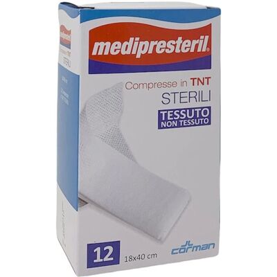 Medi Presteril - Compresse Sterili Grandi - 18x40cm, 12 pezzi Medi Presteril - Compresse Sterili Grandi - 18x40cm, 12 pezzi