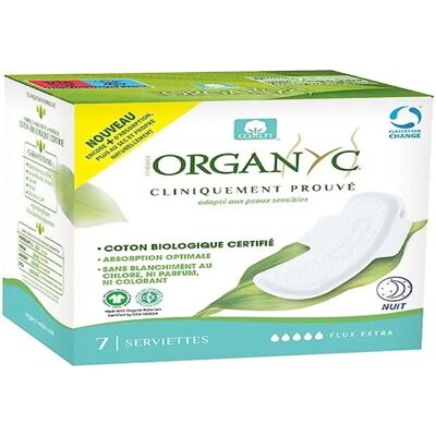 Organyc Biologisch Katoenen Nachtampoons - 7 Stuks Organyc Biologisch Katoenen Nachtampoons - 7 Stuks