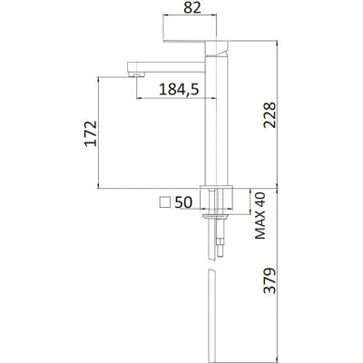 Rubinetto monocomando lavabo Mariani Polar Rubinetto monocomando lavabo Mariani Polar