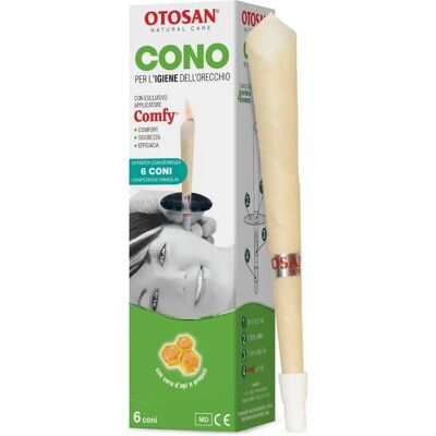 Coni per Igiene dell'Orecchio Otosan - Tradizionali & Propoli - 6 pezzi Coni per Igiene dell'Orecchio Otosan - Tradizionali & Propoli - 6 pezzi