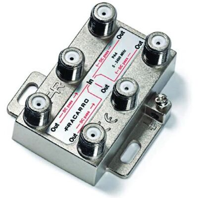 Fracarro PA6 Edelstahl Signalverteiler - 6 Ausgänge 5-2400 MHz Fracarro PA6 Edelstahl Signalverteiler - 6 Ausgänge 5-2400 MHz