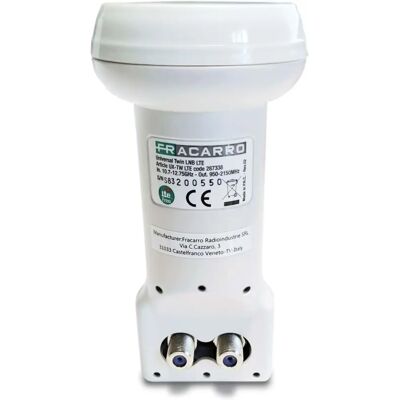 Fracarro UX-TW LTE Twin LNB - Accessorio ricevitore satellitare Fracarro UX-TW LTE Twin LNB - Accessorio ricevitore satellitare