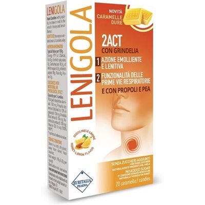 Euritalia Pharma Lenigola 2Act - Caramelle dure per gola Euritalia Pharma Lenigola 2Act - Caramelle dure per gola