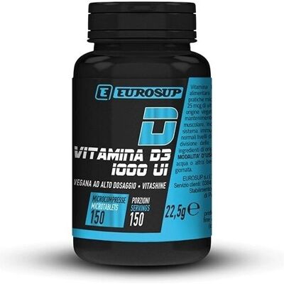 Eurosup Vitamina D3 1000 UI Microcompresse - Integratore di Vitamina D3 Eurosup Vitamina D3 1000 UI Microcompresse - Integratore di Vitamina D3