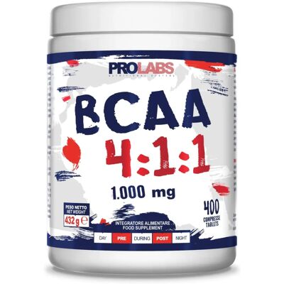 Prolabs BCAA 4:1:1 400 Compresse - Integratore Alimentare Prolabs BCAA 4:1:1 400 Compresse - Integratore Alimentare