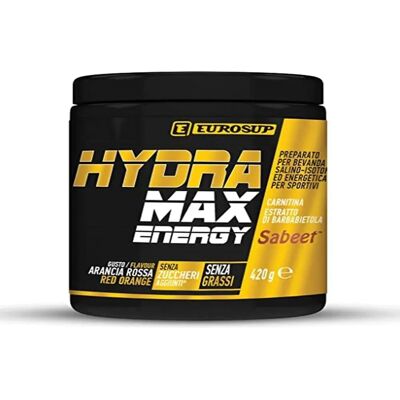 Eurosup Hydra Max Energy - Arancia Rossa 420g - Integratore Energetico Eurosup Hydra Max Energy - Arancia Rossa 420g - Integratore Energetico