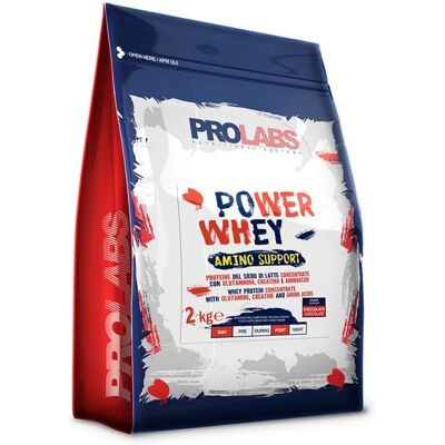 Prolabs Power Whey Cioccolato 2kg - Polvere proteica per atleti Prolabs Power Whey Cioccolato 2kg - Polvere proteica per atleti