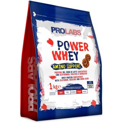 Prolabs Power Whey 1000 Grammi Cookies e Crema - Integratore Proteico Prolabs Power Whey 1000 Grammi Cookies e Crema - Integratore Proteico