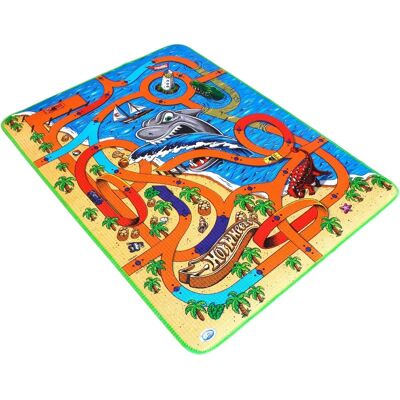 Tappeto gioco Hot Wheels Squalo - Impermeabile, Antiscivolo, 120x90cm Tappeto gioco Hot Wheels Squalo - Impermeabile, Antiscivolo, 120x90cm