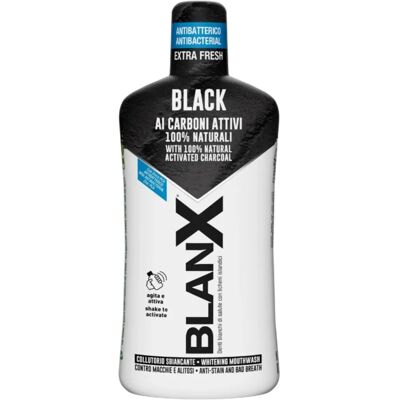 BlanX Black Mundspülung - Aufhellende Mundspülung mit Aktivkohle 500ml BlanX Black Mundspülung - Aufhellende Mundspülung mit Aktivkohle 500ml