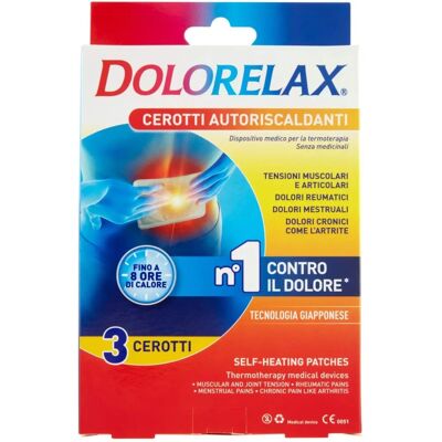 Euritalia Pharma Dolorelax Effetto Caldo - 3 pezzi Euritalia Pharma Dolorelax Effetto Caldo - 3 pezzi