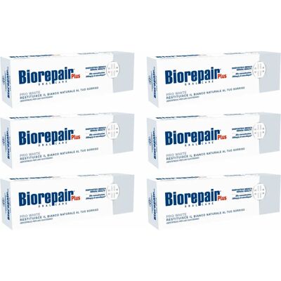 Dentifrice Biorepair Plus Pro White - Sourire Radieux 75ml - Publicité Dentifrice Biorepair Plus Pro White - Sourire Radieux 75ml - Publicité