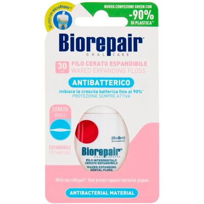 Biorepair Waxed Expanding Dental Floss - Sensitive Gums - 30 m Biorepair Waxed Expanding Dental Floss - Sensitive Gums - 30 m