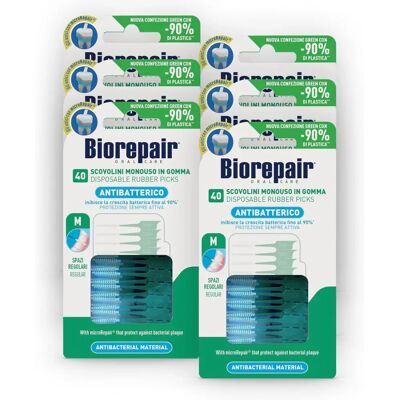 Biorepair Rubber Picks Regular - Interdental Toothpicks - 40 pcs Biorepair Rubber Picks Regular - Interdental Toothpicks - 40 pcs
