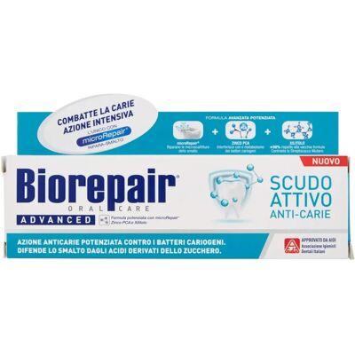 Pasta de dientes Avanzada de Escudo Activo Biorepair - Dentina, Esmalte, Sensibles Pasta de dientes Avanzada de Escudo Activo Biorepair - Dentina, Esmalte, Sensibles