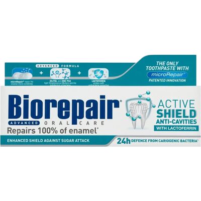 Biorepair Active Shield Toothpaste - Strengthens enamel, protects against decay Biorepair Active Shield Toothpaste - Strengthens enamel, protects against decay