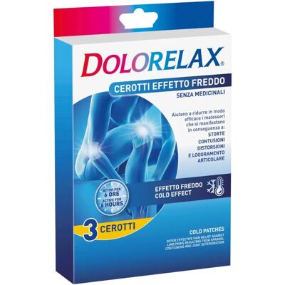 Cerotto Freddo Dolorelax - Sollievo dolore - 3 Cerotti Cerotto Freddo Dolorelax - Sollievo dolore - 3 Cerotti