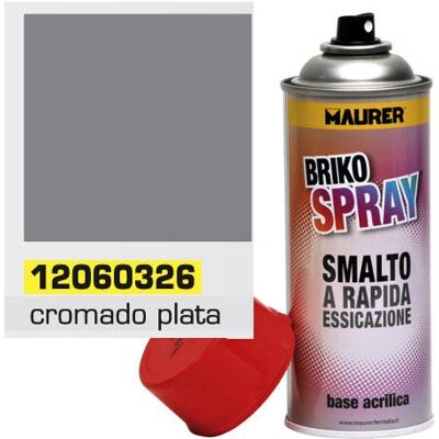 MAURER Argento Cromo Spray - Sprühfarbe für Metalle & Kunststoffe MAURER Argento Cromo Spray - Sprühfarbe für Metalle & Kunststoffe
