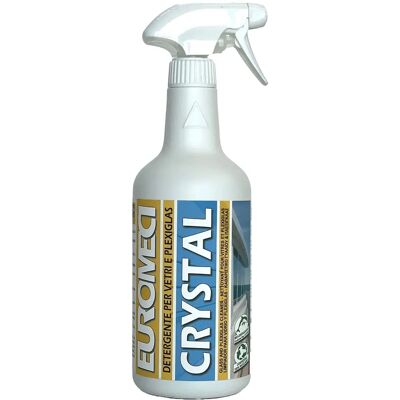 EUROMECI Nettoyant Cristal pour Verres et Plexiglas - Nettoyant pour Surfaces en Verre - Publicité EUROMECI Nettoyant Cristal pour Verres et Plexiglas - Nettoyant pour Surfaces en Verre - Publicité