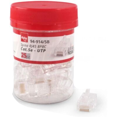 Alpha 94-914/5b Connettore RJ45 passante Categoria 5E Alpha 94-914/5b Connettore RJ45 passante Categoria 5E