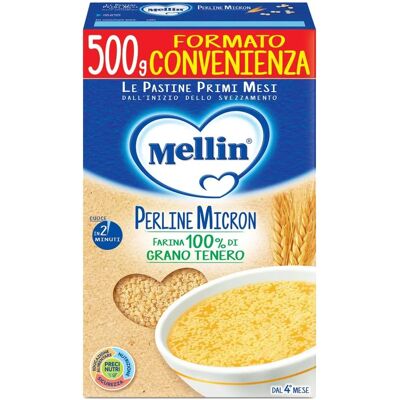 Aliment pour bébé Mellin - Pastina Perline Micron - 500g - Publicité Aliment pour bébé Mellin - Pastina Perline Micron - 500g - Publicité