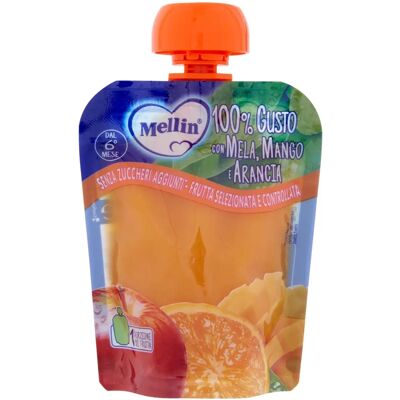 Danone Nutricia Pouch Frutta Mango Arancia - Merenda Bambini 6+ Mesi Danone Nutricia Pouch Frutta Mango Arancia - Merenda Bambini 6+ Mesi