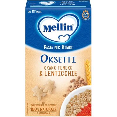 Mellin Pasta per Bebè - Grano Tenero & Lenticchie - 280g Mellin Pasta per Bebè - Grano Tenero & Lenticchie - 280g