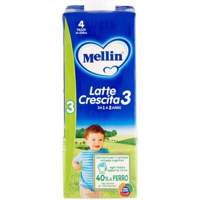 Latte per bambini Mellin 4 - Supporta lo sviluppo cognitivo - 1000ml Latte per bambini Mellin 4 - Supporta lo sviluppo cognitivo - 1000ml
