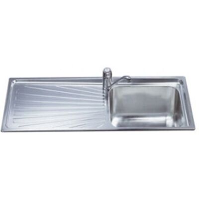 Lavello Smeg SGE116.1S in Acciaio Inox - 1 Vasca, Gocciolatoio a Sinistra Lavello Smeg SGE116.1S in Acciaio Inox - 1 Vasca, Gocciolatoio a Sinistra