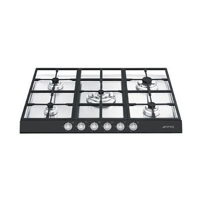 SMEG PTS726NE5 Piano Cottura a Gas 5 Fuochi 72 cm Nero SMEG PTS726NE5 Piano Cottura a Gas 5 Fuochi 72 cm Nero