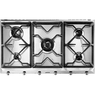 Smeg SRV596GH5 - Acciaio inossidabile - Fornello a gas Smeg SRV596GH5 - Acciaio inossidabile - Fornello a gas