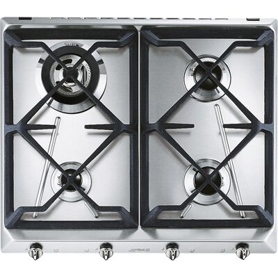 Smeg SRV564GH - Acier Inoxydable - Cuisinière à Gaz Smeg SRV564GH - Acier Inoxydable - Cuisinière à Gaz