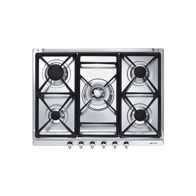 Smeg SE70SGH-5 Stainless Steel Classic 5 Burner Gas Hob Smeg SE70SGH-5 Stainless Steel Classic 5 Burner Gas Hob