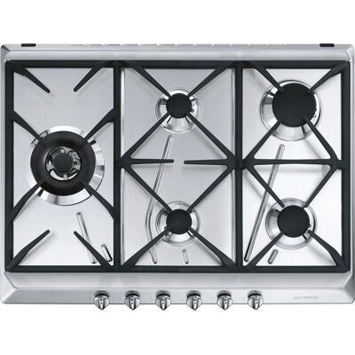 Smeg SRV575GH5 - Acciaio inossidabile - Piano cottura a gas Smeg SRV575GH5 - Acciaio inossidabile - Piano cottura a gas