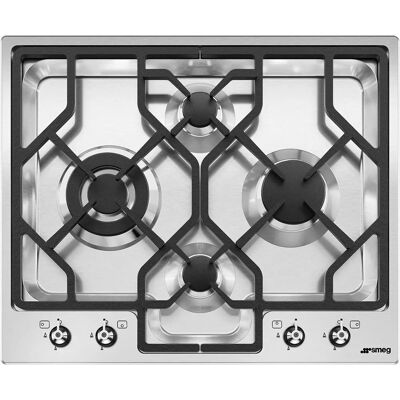 Smeg PGF64-4 Piano Cottura a Gas Classico a 4 Fuochi Smeg PGF64-4 Piano Cottura a Gas Classico a 4 Fuochi